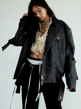 Hakattua Vegan Leather Jacket from Marigold Shadows