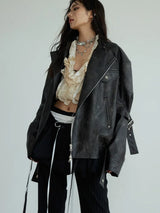 Hakattua Vegan Leather Jacket from Marigold Shadows