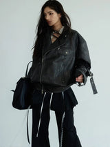 Hakattua Vegan Leather Jacket from Marigold Shadows