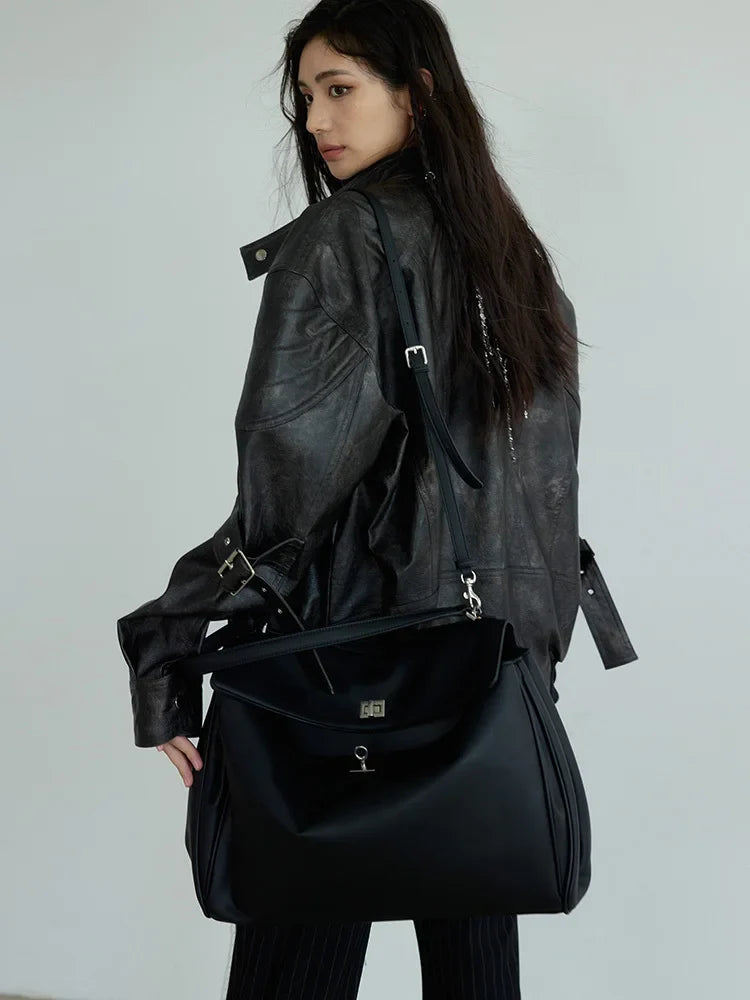 Hakattua Vegan Leather Jacket from Marigold Shadows