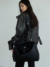 Hakattua Vegan Leather Jacket from Marigold Shadows