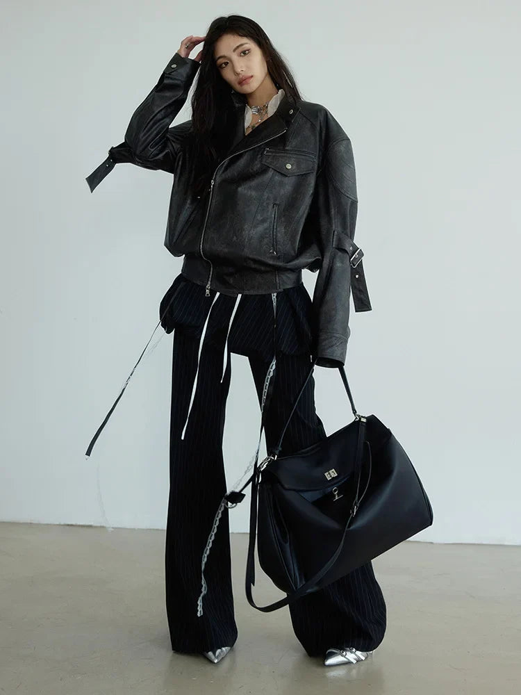 Hakattua Vegan Leather Jacket from Marigold Shadows