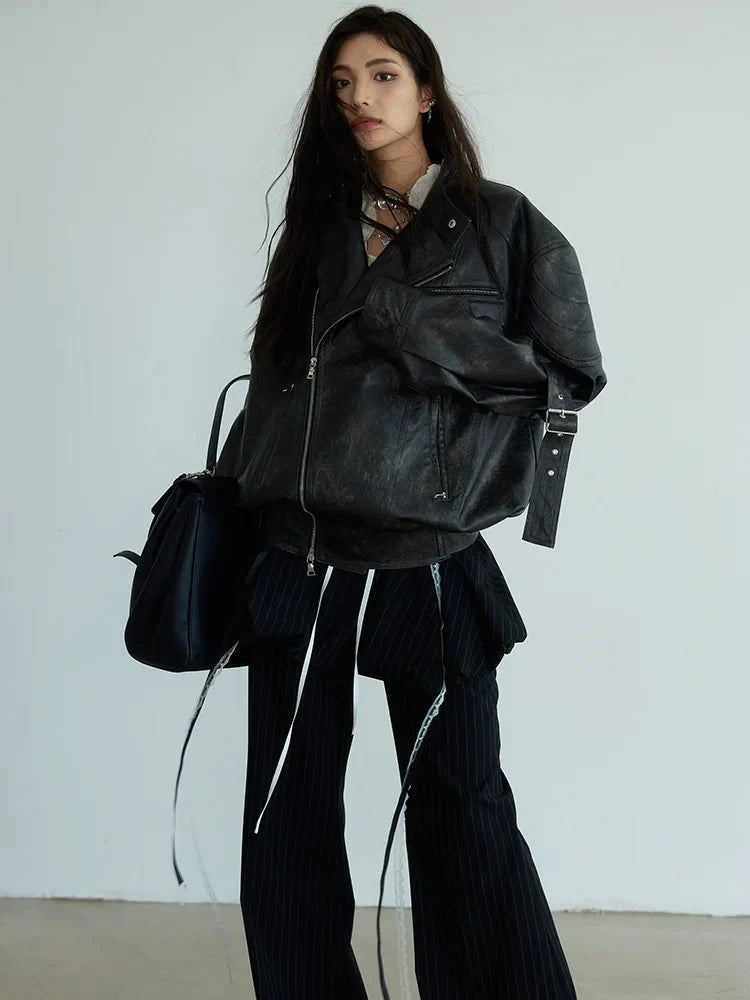 Hakattua Vegan Leather Jacket from Marigold Shadows