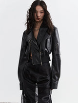 Bataduh Vegan Leather Zipper Jacket from Marigold Shadows
