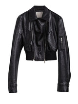 Bataduh Vegan Leather Zipper Jacket from Marigold Shadows