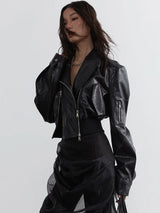 Bataduh Vegan Leather Zipper Jacket from Marigold Shadows