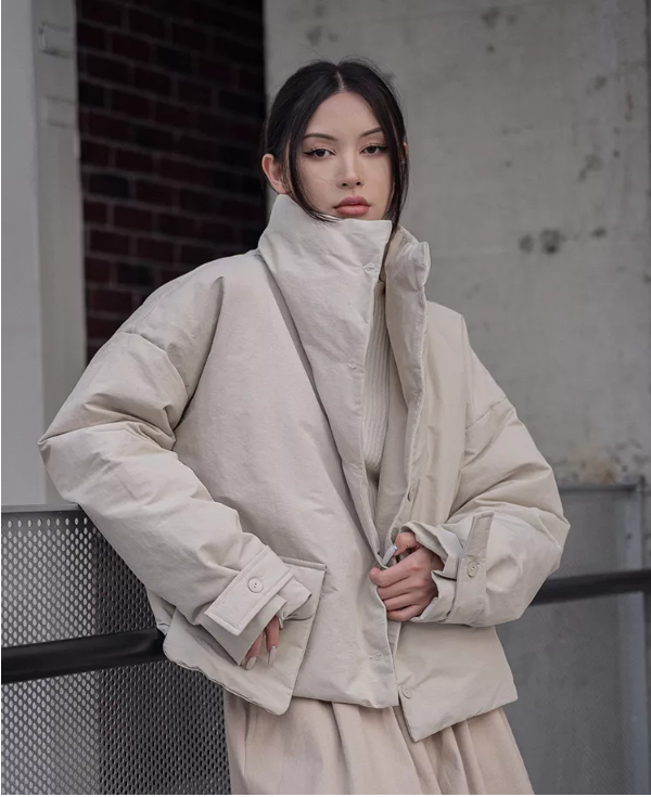 Eatan Puff Jacket - Sand from Marigold Shadows