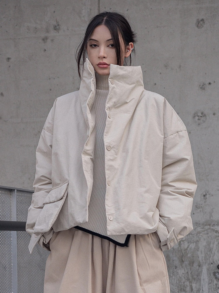 Eatan Puff Jacket - Sand from Marigold Shadows
