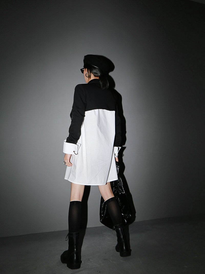 Kaida Cross Split Long Sleeve Jacket from Marigold Shadows