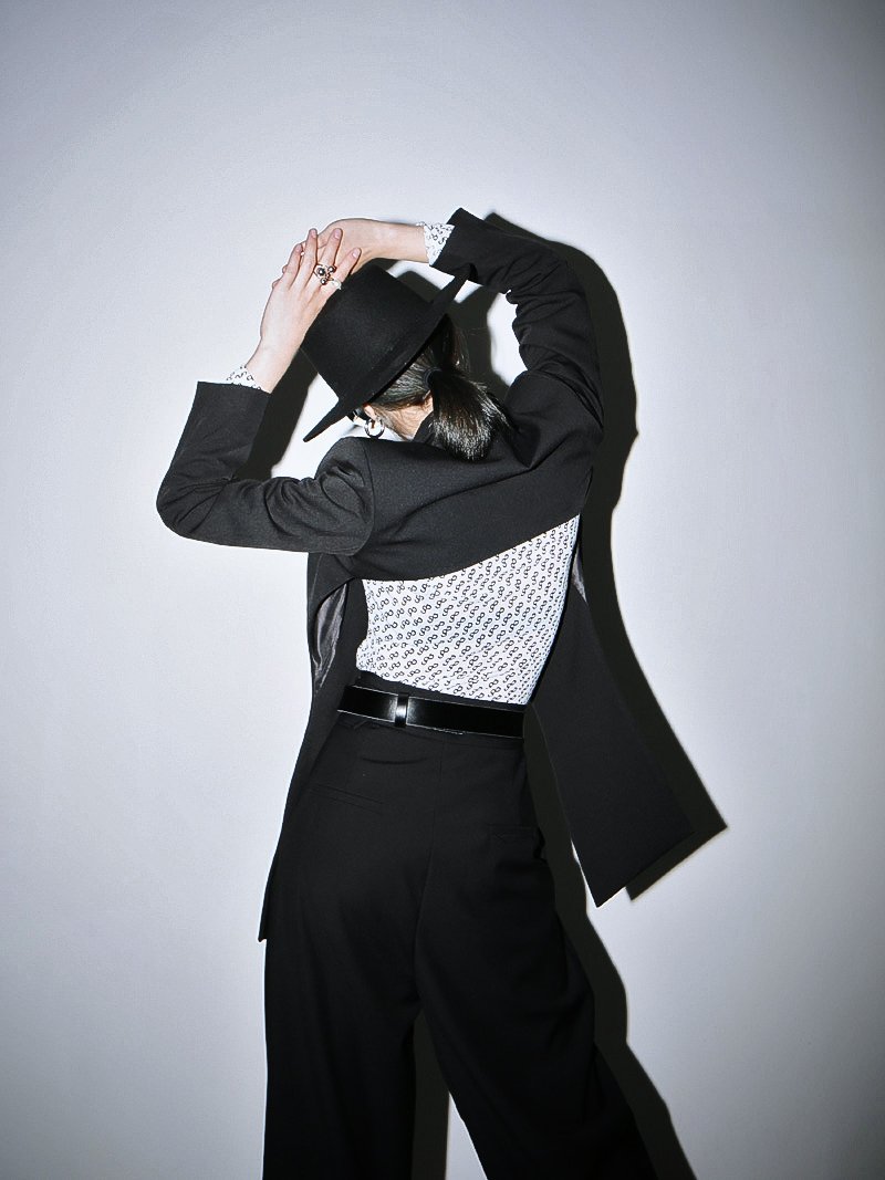 Kaida Cross Split Long Sleeve Jacket from Marigold Shadows