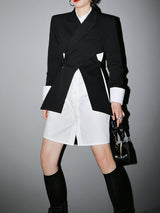 Kaida Cross Split Long Sleeve Jacket from Marigold Shadows