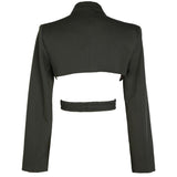 Kaida Cross Split Long Sleeve Jacket from Marigold Shadows