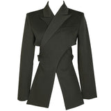 Kaida Cross Split Long Sleeve Jacket from Marigold Shadows