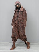 Kuniko Denim Leopard Jacket from Marigold Shadows