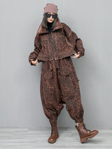 Kuniko Denim Leopard Jacket from Marigold Shadows