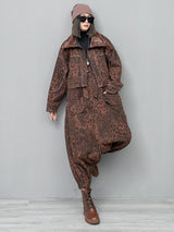 Kuniko Denim Leopard Jacket from Marigold Shadows