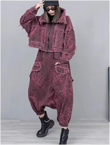 Kuniko Denim Leopard Jacket from Marigold Shadows