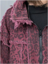 Kuniko Denim Leopard Jacket from Marigold Shadows