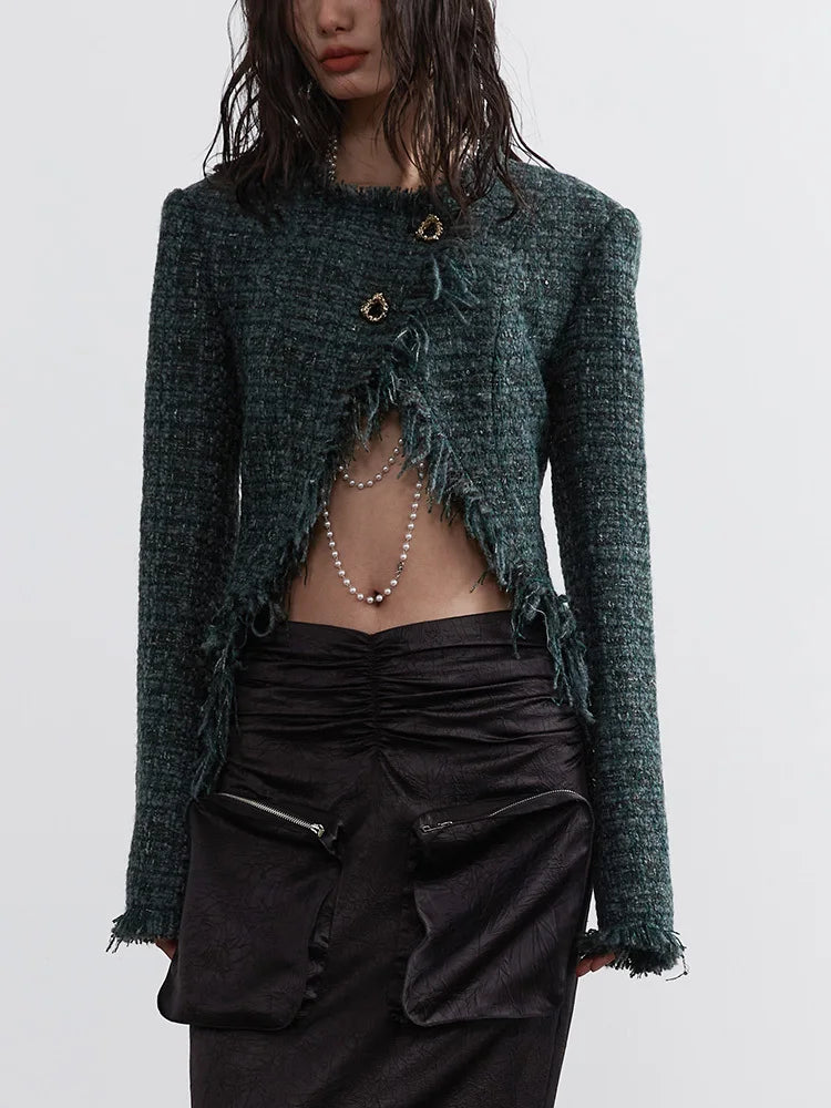 Marriagie Frayed Tweed Jacket from Marigold Shadows