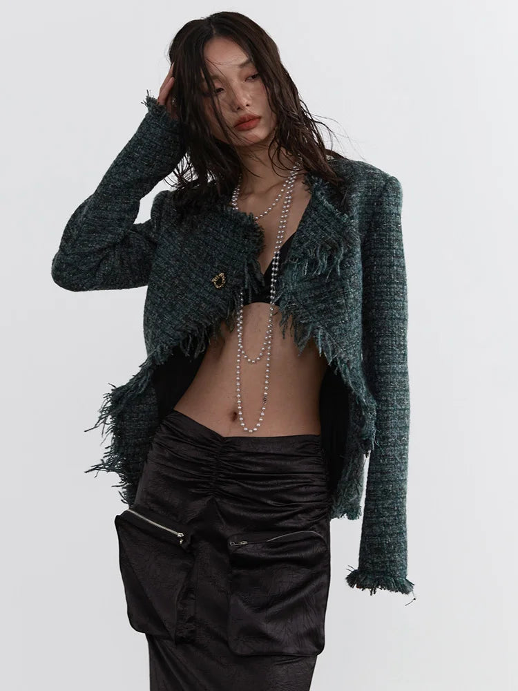 Marriagie Frayed Tweed Jacket from Marigold Shadows