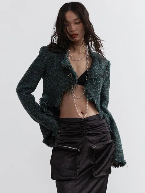 Marriagie Frayed Tweed Jacket from Marigold Shadows