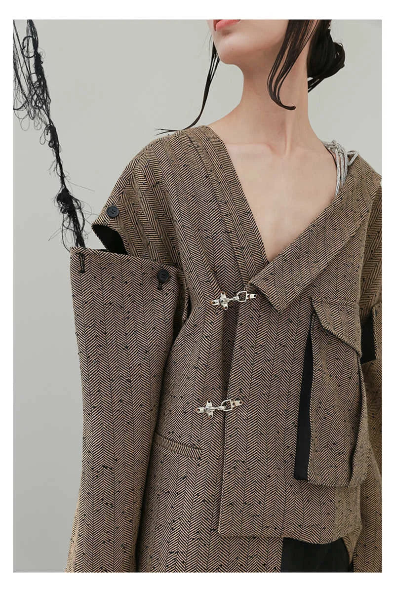 Mastai Deconstructed Irregular Jacket from Marigold Shadows