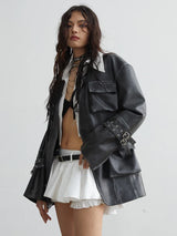 Mauarci Vegan Leather Jacket from Marigold Shadows