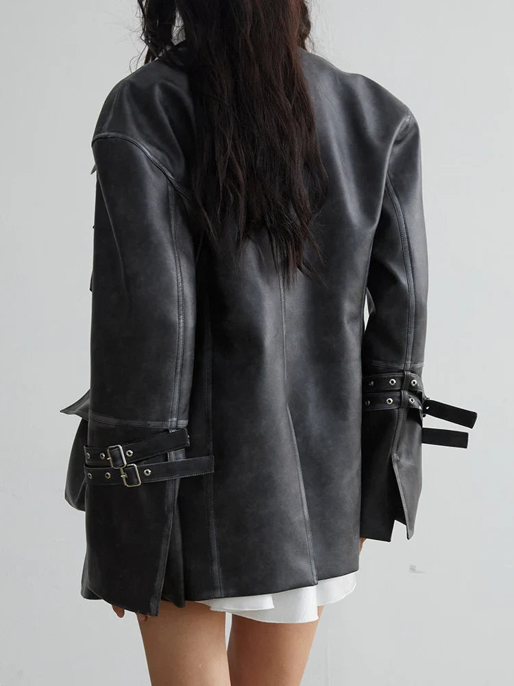 Mauarci Vegan Leather Jacket from Marigold Shadows