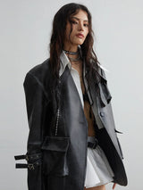 Mauarci Vegan Leather Jacket from Marigold Shadows