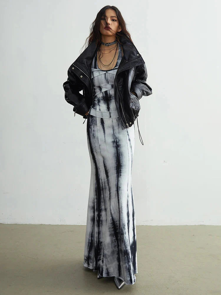 Nursey Vegan Leather Fuzz Jacket from Marigold Shadows