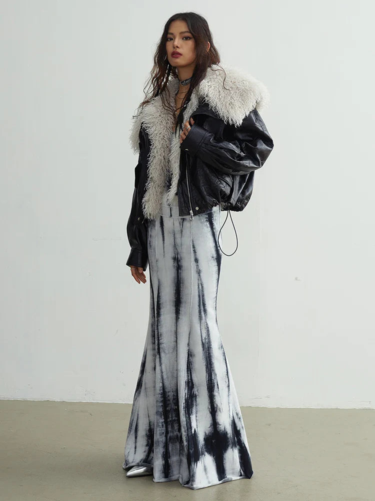Nursey Vegan Leather Fuzz Jacket from Marigold Shadows