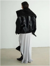 Pumaba Fuzz Motorcycle Jacket from Marigold Shadows