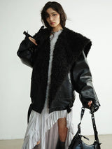 Pumaba Fuzz Motorcycle Jacket from Marigold Shadows