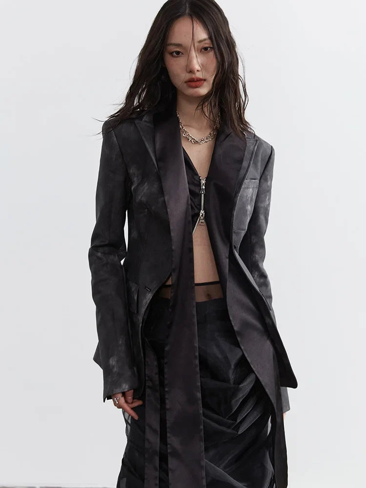 Sangee Vegan Leather Zipper Jacket from Marigold Shadows