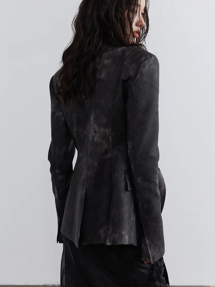 Sangee Vegan Leather Zipper Jacket from Marigold Shadows