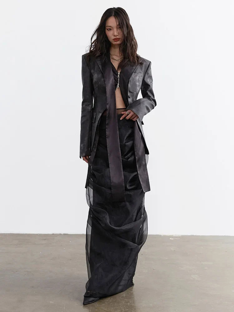 Sangee Vegan Leather Zipper Jacket from Marigold Shadows