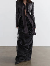 Sangee Vegan Leather Zipper Jacket from Marigold Shadows