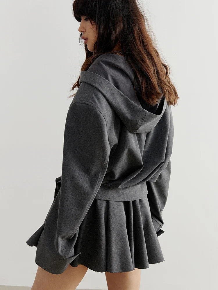 Sayua Cropped Hooded Jacket from Marigold Shadows