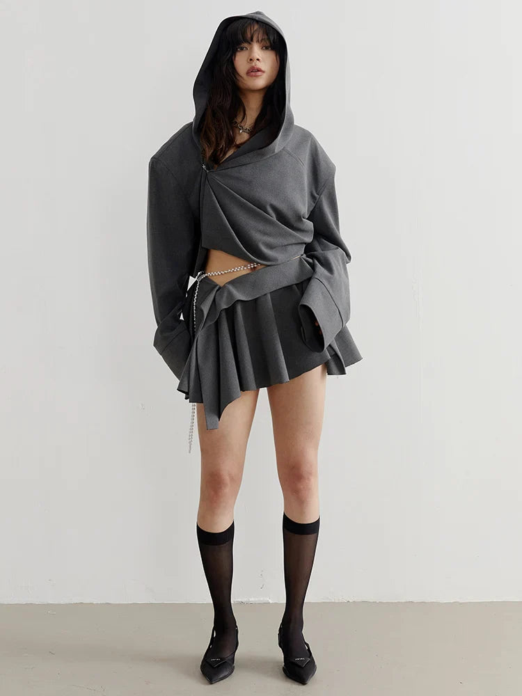 Sayua Cropped Hooded Jacket from Marigold Shadows