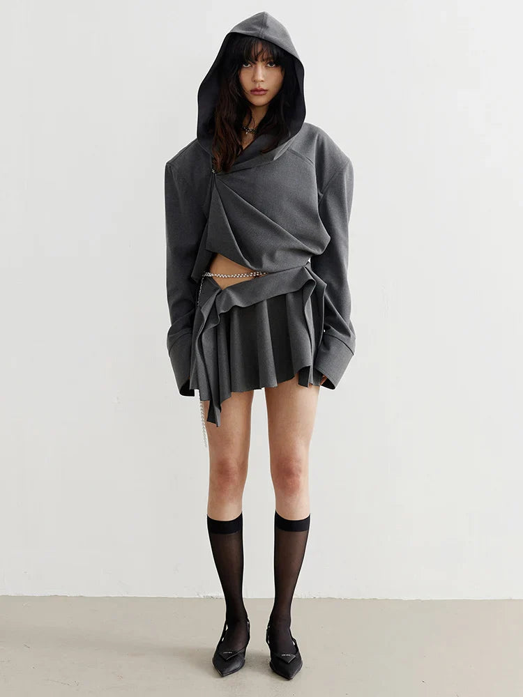 Sayua Cropped Hooded Jacket from Marigold Shadows