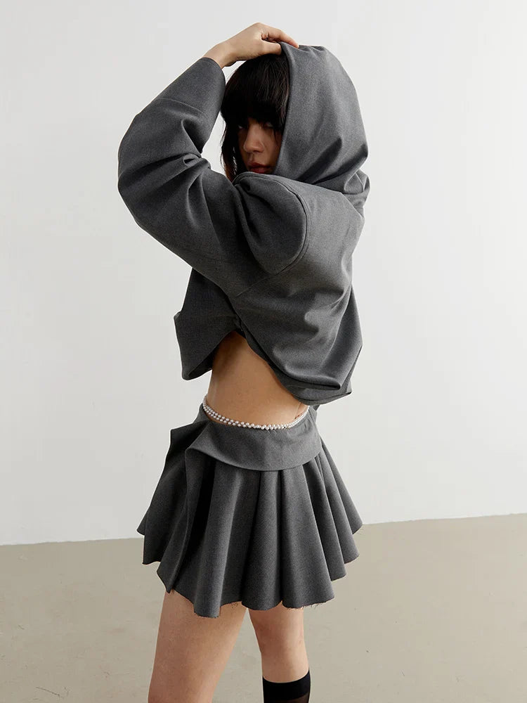 Sayua Cropped Hooded Jacket from Marigold Shadows