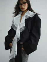 Sheenee Detachable Lace Neck Jacket from Marigold Shadows