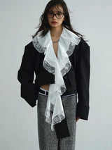 Sheenee Detachable Lace Neck Jacket from Marigold Shadows