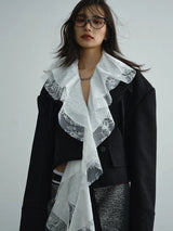 Sheenee Detachable Lace Neck Jacket from Marigold Shadows