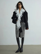 Sheenee Detachable Lace Neck Jacket from Marigold Shadows