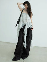Cossett Irregular Ruffles Tube Top Skirt