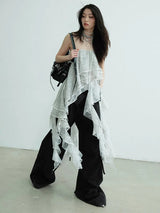Cossett Irregular Ruffles Tube Top Skirt