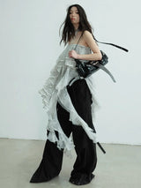 Cossett Irregular Ruffles Tube Top Skirt