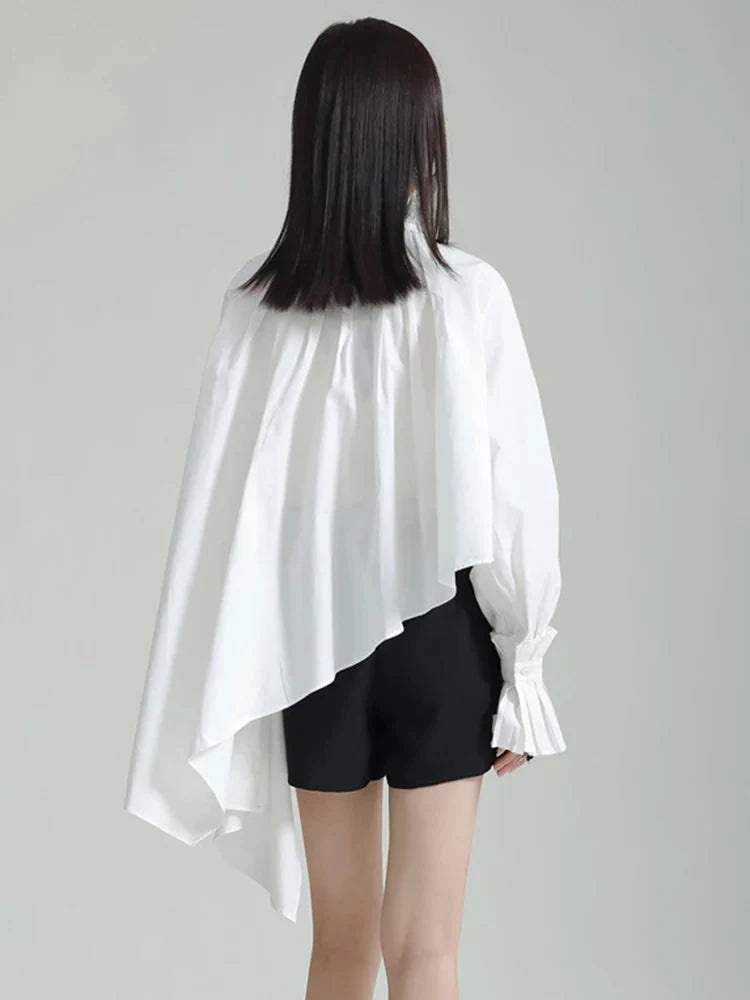 Ladada Pleated Collar Blouse