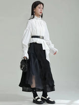 Ladada Pleated Collar Blouse